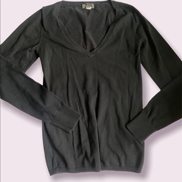 Banana republic v neck pullover sweater black M - Picture 1 of 4